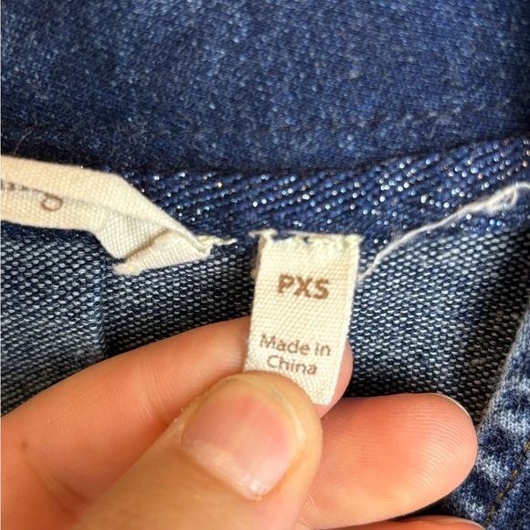 SOFT SURROUNDINGS ‘En Pointe’ Denim Knot Tunic Women’s Size PXS - Picture 6 of 6